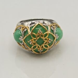 Unbelievable Michael Valitutti Gems En Vogue Precious Jade And Diamond Ring